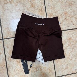 YoungLA Women's Dark Brown Bike Shorts